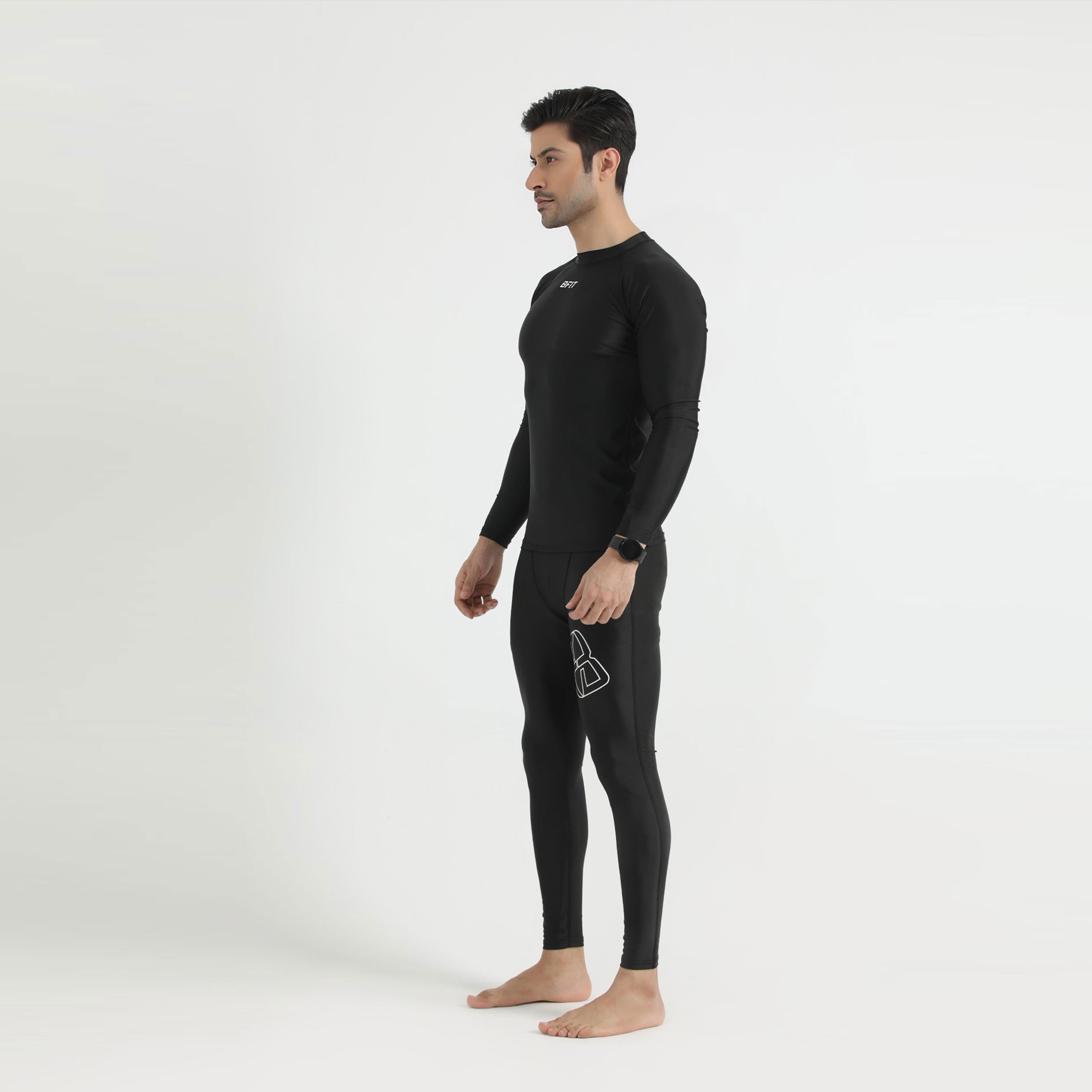 Men's Athletic Base Layer Compression Set - Black