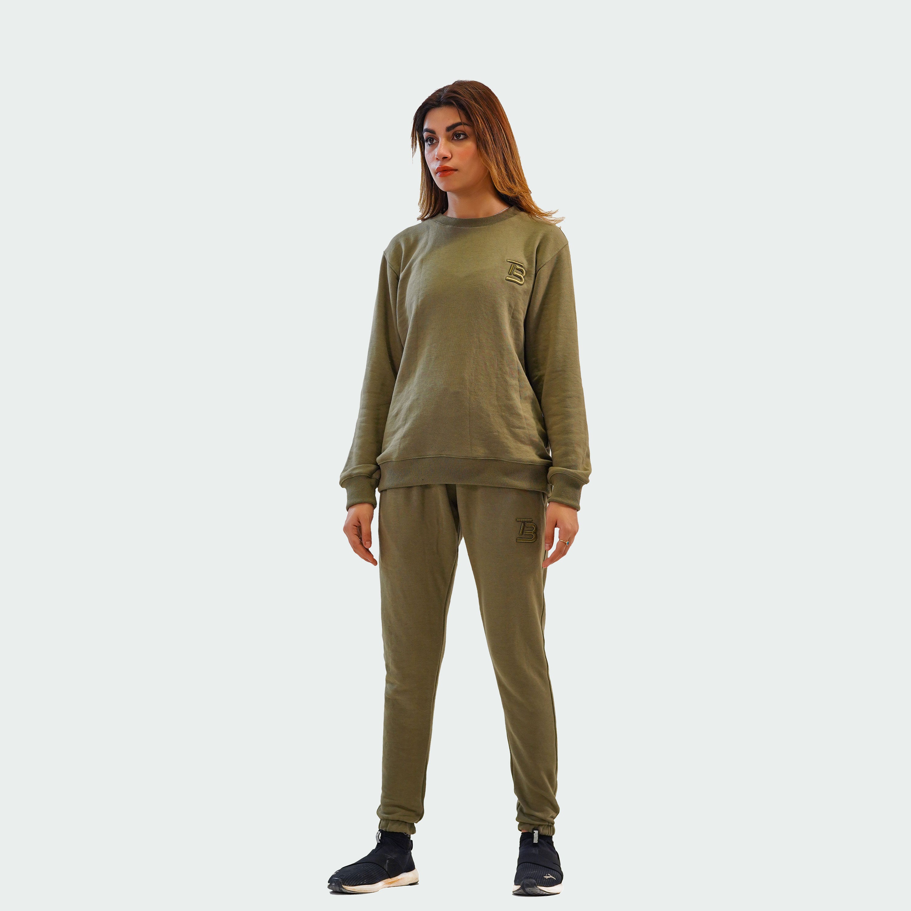 Cozy Unisex Athletic Wear - Olive Green