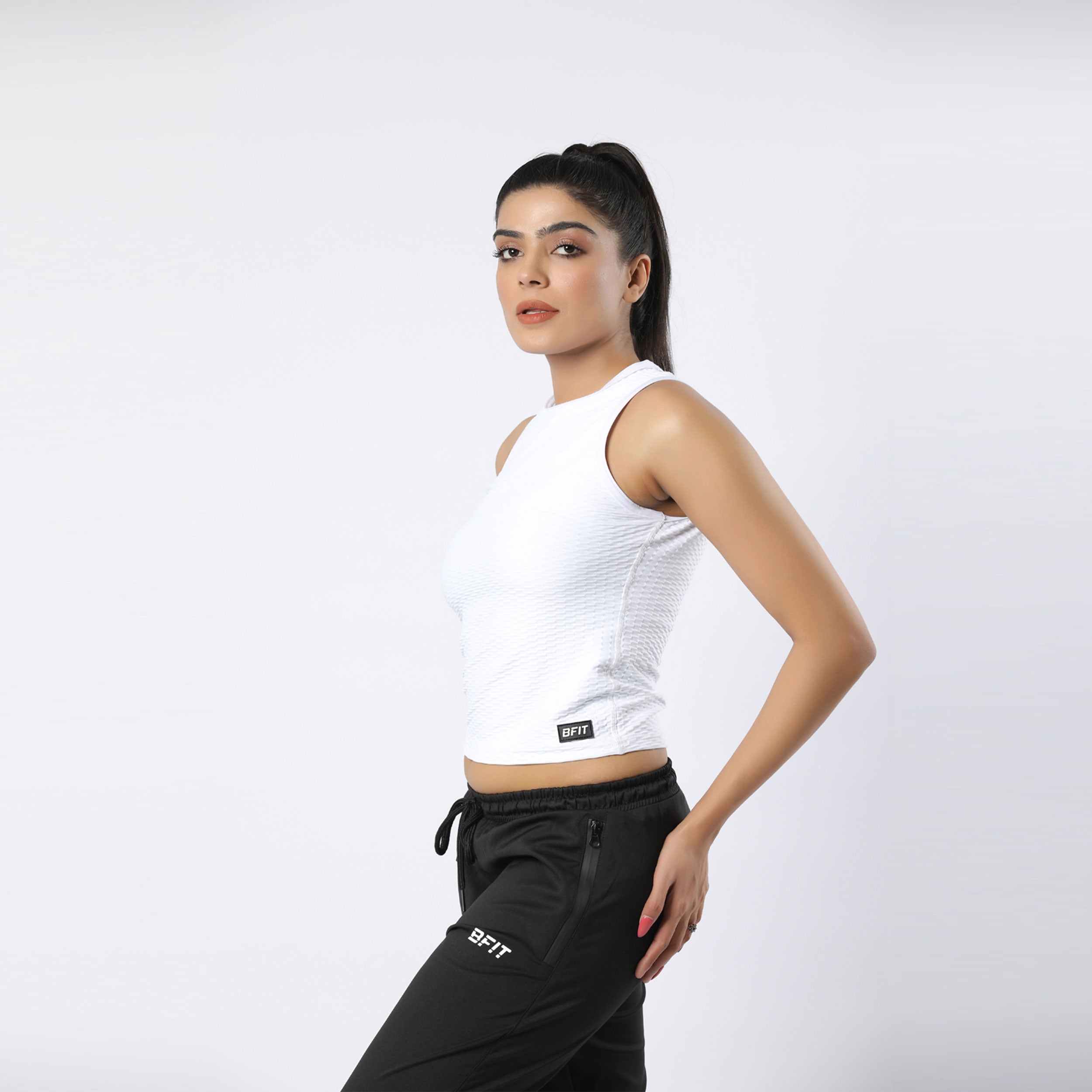 Cropped Stretchy Tank Top